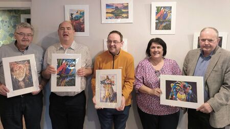 Laois artist Tommy's work shows a vibrant spectrum of colours