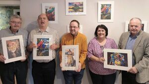 Laois artist Tommy's work shows a vibrant spectrum of colours