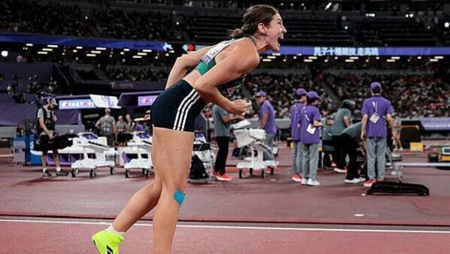 Kate O'Connor in silver medal position with only one heptathlon event remaining
