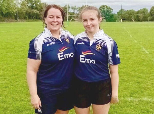 The amazing mother/daughter duo of Yvonne and Sophie, who lace up together on Portlaoise RFC's women's team
