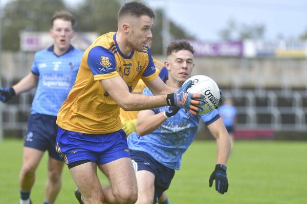 St Joseph's Mick Kehoe eyes up the Ballyroan Abbey goals in their SFC quarter-final win	Photo: Denis Byrne