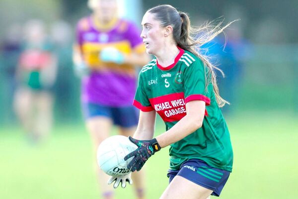 Graiguecullen's Jade Nolan looking for options in the IFC final Photo: Paul Dargan Graiguecullen's Jade Nolan looking for options in the IFC final Photo: Paul Dargan