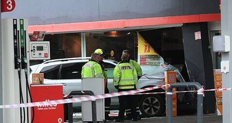 Emergency services respond to car smashing into Limerick filling station