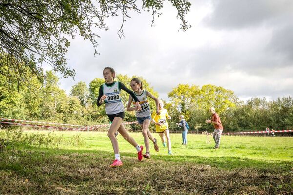 Ava Brophy U/12 Girls winner leads the way Photo: Paul Dargan