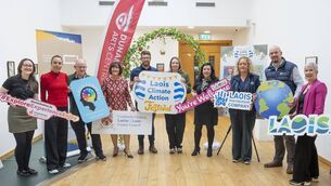<p>Some of the organiser at the launch of the Climate Action Festival which has events taking place across Laois throughout the month of October</p>