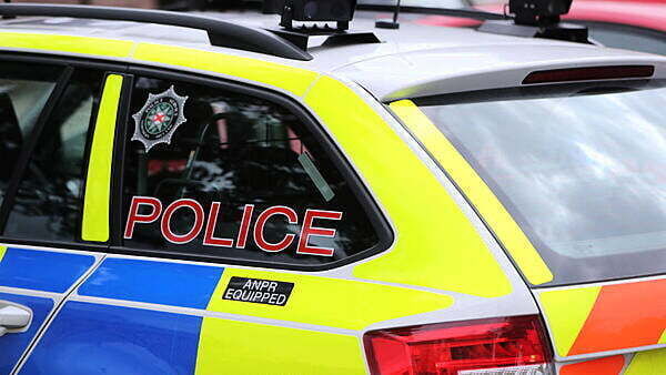 Two PSNI officers hurt after car rammed during pursuit