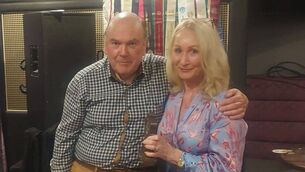 <p>Mark Bastow and Ann Duncan at Portlaoise Toastmaster meeting </p>