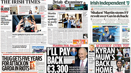 What the papers say: Thursday's front pages