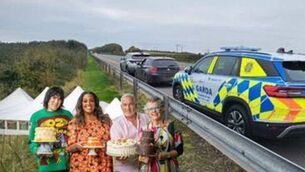 <p>Laois gardaí drew parallels with The Great British Bake Off as they posted pictures from the scene on social media</p>