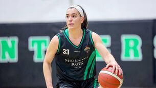 <p>Alyssa Velles was disappointed with Portlaoise Panthers return from shots in the loss to St Paul's on Sunday Photo: David Maher</p>