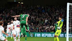 Evan Ferguson goal sees Ireland edge past Armenia to keep World Cup hopes alive