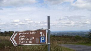 <p>It is understood somebody took an angle grinder and deliberately removed an information sign at the Ridge of Capard </p>