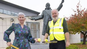 <p>Karen Moore, Laois Co Council and Gary Luttrell, Abbeyleix Vitality Hub at the CCAP launch in county hall. Photo: Denis Byrne</p>