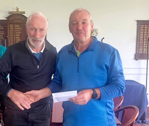 Runner-up Philip Monnelly with Richie Moloney Runner-up Philip Monnelly with Richie Moloney