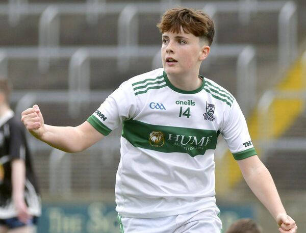 Portlaoise's Lorcan McBride celebrates after scoring a goal against Na Fianna Óg Photo: Denis Byrne Portlaoise's Lorcan McBride celebrates after scoring a goal against Na Fianna Óg Photo: Denis Byrne