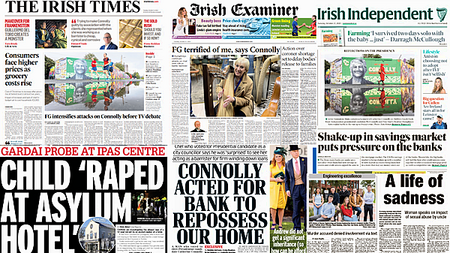 What the papers say: Tuesday's front pages