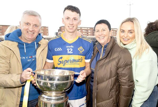 Kevin Mulhall and his family Photo: Denis Byrne Kevin Mulhall and his family Photo: Denis Byrne