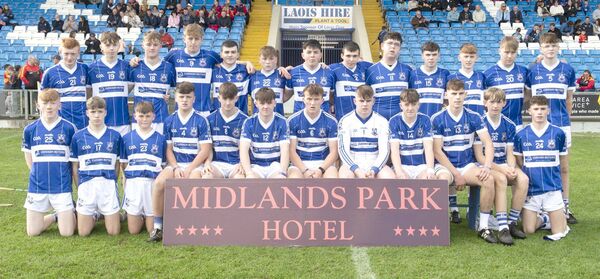 Castletown who claimed the Minor Hurling Championship title with victory over The Harps at Laois Hire O'Moore Park on Sunday Photo: Denis Byrne Castletown who claimed the Minor Hurling Championship title with victory over The Harps at Laois Hire O'Moore Park on Sunday Photo: Denis Byrne