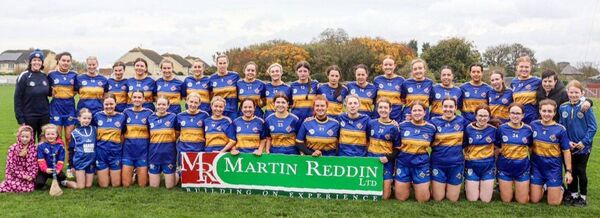 Clough/Ballacolla who lost out to St Lazarian's Abbeyleix in the Junior Camogie Championship final at Rathdowney on Saturday Photo: @capturedbyoonagh Clough/Ballacolla who lost out to St Lazarian's Abbeyleix in the Junior Camogie Championship final at Rathdowney on Saturday Photo: @capturedbyoonagh
