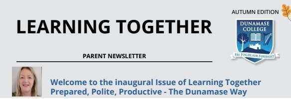 Dunamase College Newsletter Dunamase College Newsletter