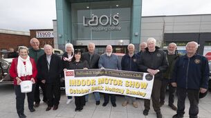 <p>Pictured for the Ballinakill Vintage and Classic Car Owner's Club's Classic &amp; Vintage Indoor Motor Show 2025 Launch were; Dell Meredith, Laois Hospice; Ger Whelan, Laois Vintage Club Chairman; Tom Treacy, Laois Vintage Club President; Noelle Graham, Ger and Sean Duff, Kevin Doyle, Laois Shopping Centre Manager, David Clegg, Bernie Kilbride, George Dalton, John Fingleton and Michael McCormack Photo Denis Byrne</p>