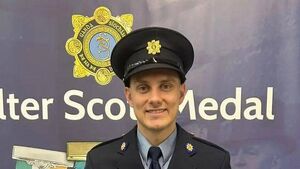 Heroic Laois garda wins Scott Medal for bravery Heroic Laois garda wins Scott Medal for bravery