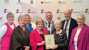 <p>Laois Older People's Council (LOPC) and Laois Co Council representatives at the national awards ceremony. Photo: Laois Co Council </p>