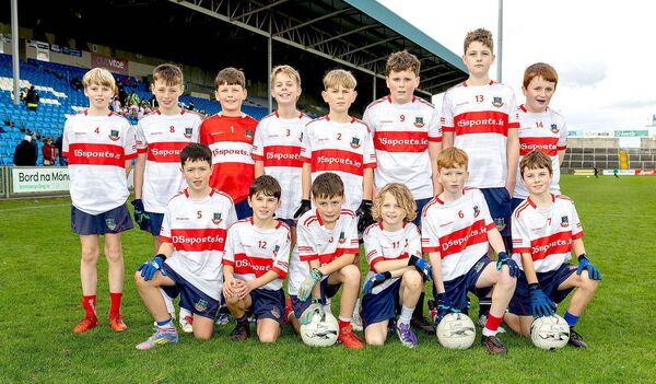 Emo NS who played Scoil Eoin Phol Naofa Ballyroan in the Cumann na mBunscol Buachaillí Roinn 2 Championship final in Laois Hire O'Moore Park Photo: Alf Harvey Emo NS who played Scoil Eoin Phol Naofa Ballyroan in the Cumann na mBunscol Buachaillí Roinn 2 Championship final in Laois Hire O'Moore Park Photo: Alf Harvey