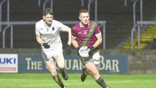 <p>Man of the match, Portarlington's Colm Murphy bearing down on goal with Daniel Boland (Courtwood) giving chase Photo: Denis Byrne</p> <p>Man of the match, Portarlington's Colm Murphy bearing down on goal with Daniel Boland (Courtwood) giving chase Photo: Denis Byrne</p>