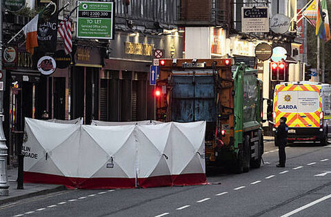Pedestrian (30s) dies after being struck by a truck on Dame Street ...