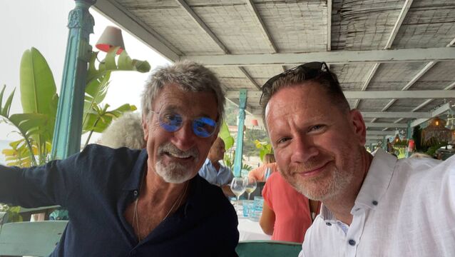 <p>Eddie Jordan and Keith O'Loughlin </p>