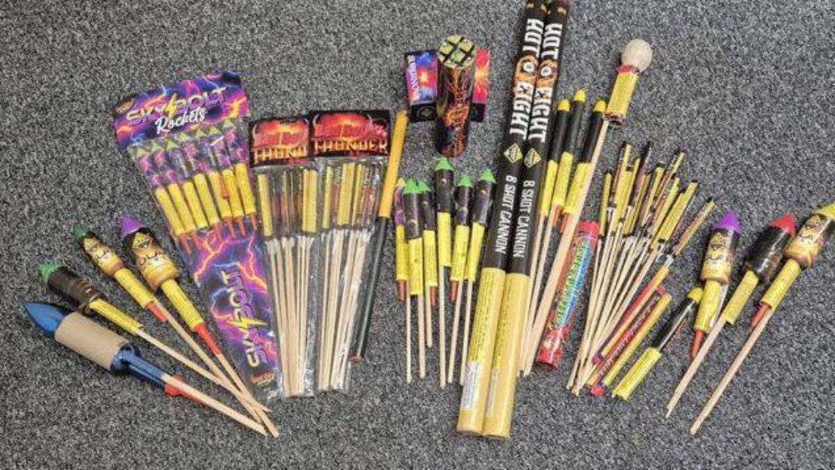 Fireworks seized from youths in Portlaoise
