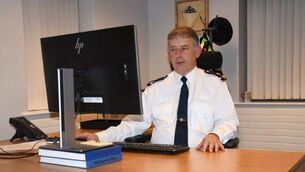 <p>Garda Superintendent John Lawless has retired after a varied career that included the top role in Portlaoise. Photo: An Garda Síochána Laois-Offaly</p>
