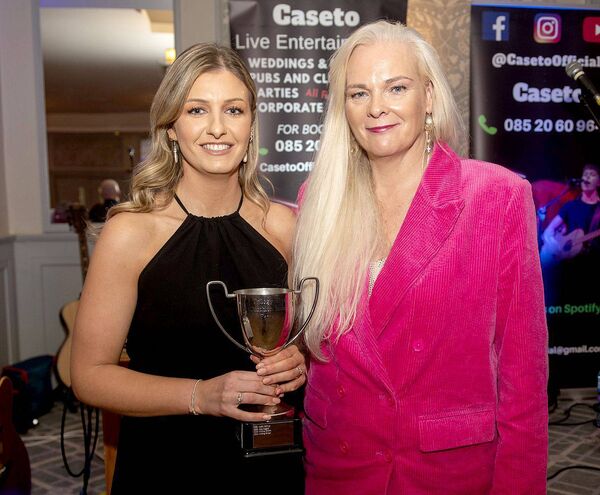 Duathlon Award winner Aisling Bohan with Eimear Barry Duathlon Award winner Aisling Bohan with Eimear Barry