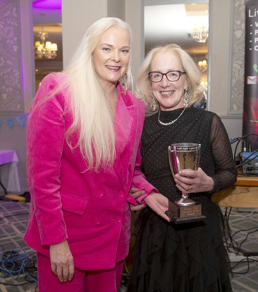 Trilogy Aquaton Award winner Madeline Kavanagh with Eimear Barry Trilogy Aquaton Award winner Madeline Kavanagh with Eimear Barry