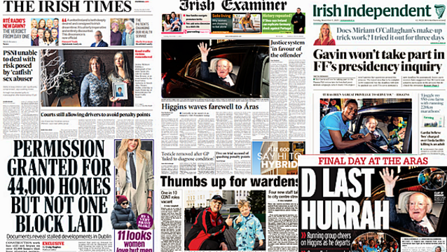 What the papers say: Tuesday's front pages