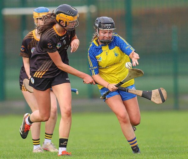 Emma Cass (St Lazarian's) drives out of defence against St Peter's Dunboyne on Sunday Photo: Paul Dargan Emma Cass (St Lazarian's) drives out of defence against St Peter's Dunboyne on Sunday Photo: Paul Dargan
