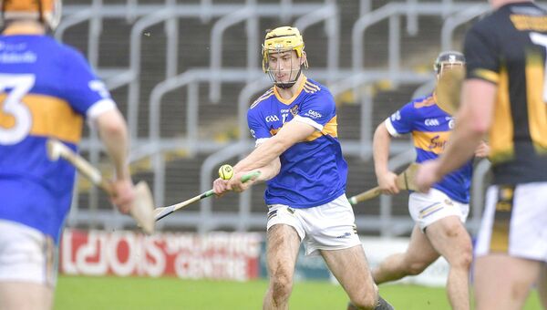 Robbie Phelan looks for a score in Clough/Ballacolla's defeat of Naas Photo: Denis Byrne