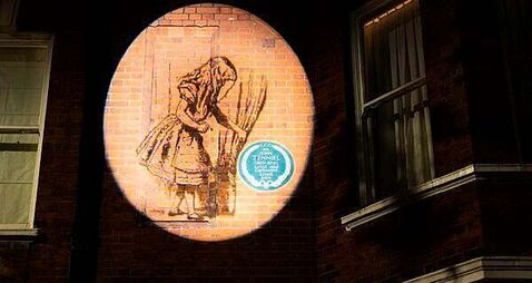 Plaque for Alice In Wonderland illustrator reinstalled after 65 years in storage