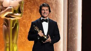 Tom Cruise accepts honorary Oscar as he describes filmmaking as ‘who I am’