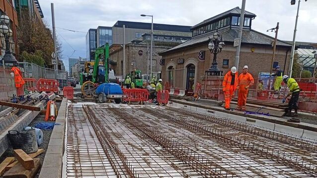 <p>FasterFix offsite rebar solution installation at George’s Dock Bridge</p>