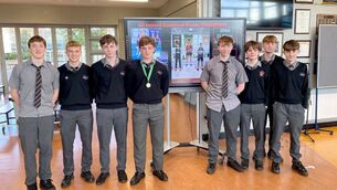 <p>Dan Downey is feted by fellow students in St Mary's CBS Photo courtesy of St Mary's CBS Facebook</p> <p>Dan Downey is feted by fellow students in St Mary's CBS Photo courtesy of St Mary's CBS Facebook</p>