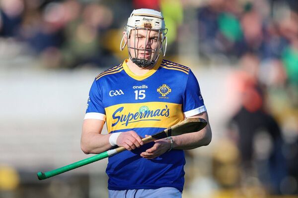 Clough/Ballacolla's Stephen Bergin can't hide his disappointment at the final whistle in UMPC Nowlan Park on Sunday Photo: Paul Dargan