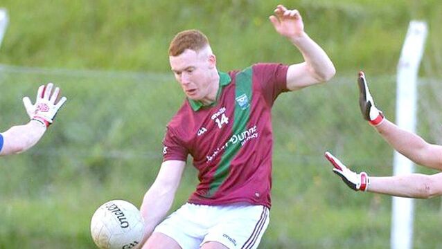 <p>Even Colm Murphy's eight points could not inspire Portarlington in their Leinster Club SFC semi-final loss at the hands of Athy on Saturday Photo: Denis Byrne</p>