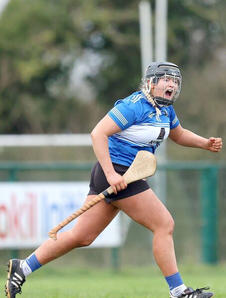 Leah Daly shows her delight scoring a goal in Camross' defeat of Killimor Photo: ©INPHO/Leah Scholes