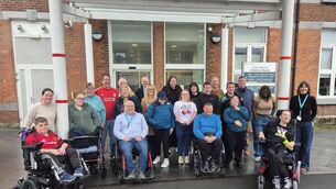 <p>Laois LCDC pictured with members of Laois IWA at St Fintan's Hospital Campus, Portlaoise</p>