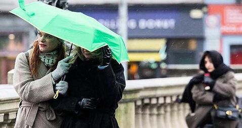 Yellow wind and rain warning issued for seven counties