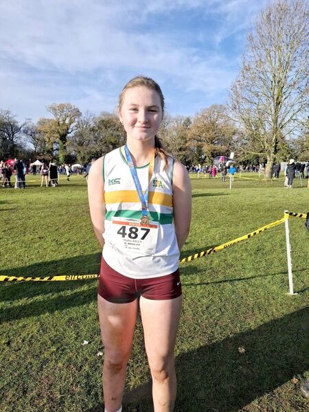 Mollie Kelly who finished in 10th place at the Leinster Cross Country Championships
