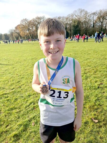 Joe Leonard who won an individual medal in the Boys U/11 Race