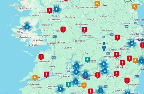 Powercheck Map Homes in Laois without power as Storm Bram hits - News - Laois Nationalist
